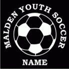 Malden YS Soccer Ball Vinyl Window Sticker
