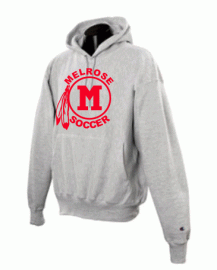 Melrose HS Soccer Heavyweight Grey Hooded Sweatshirt
