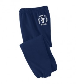 St. Rose Uniform Navy Sweatpants w/left leg logo