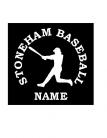 Stoneham Baseball Vinyl Window Decal
